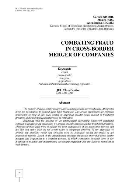 Volume I, SEA - Practical Application Of Science