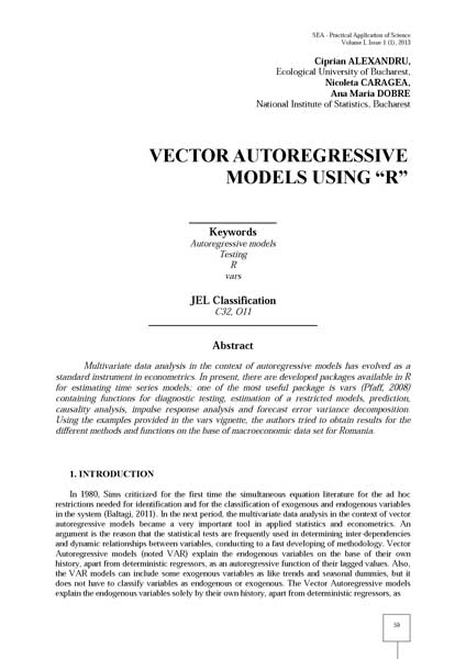 Volume I, SEA - Practical Application Of Science